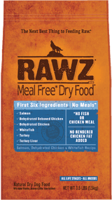 RAWZ Meal-Free Salmon, Dehydrated Chicken & Whitefish Dog Food Recipe