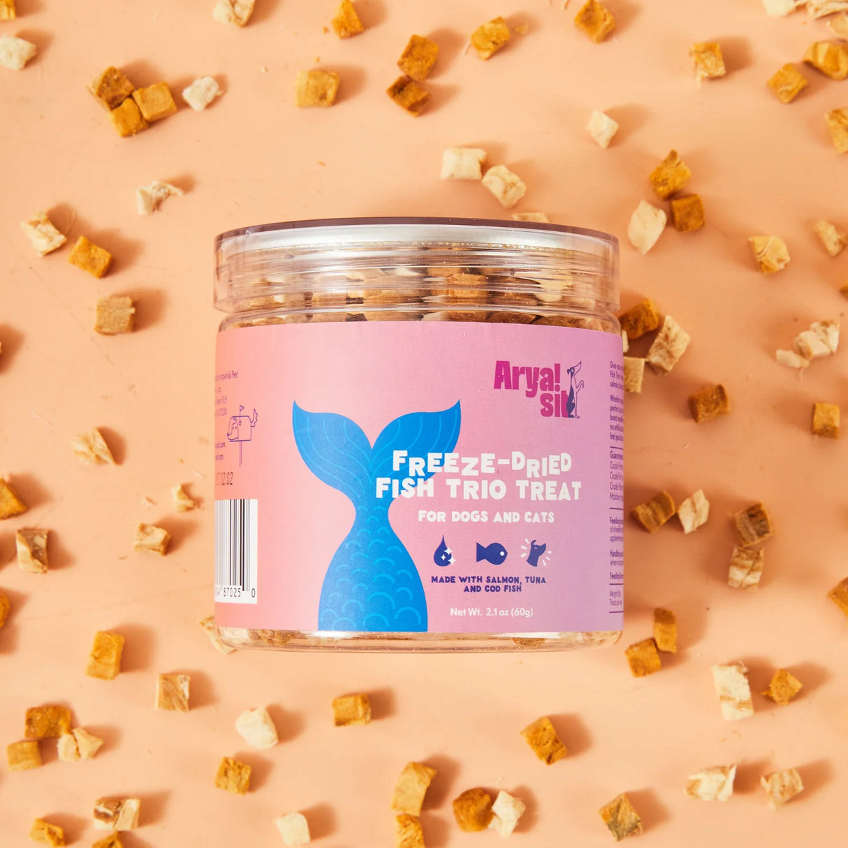 Arya Sit! Freeze-Dried Fish Trio Dog and Cat Treats
