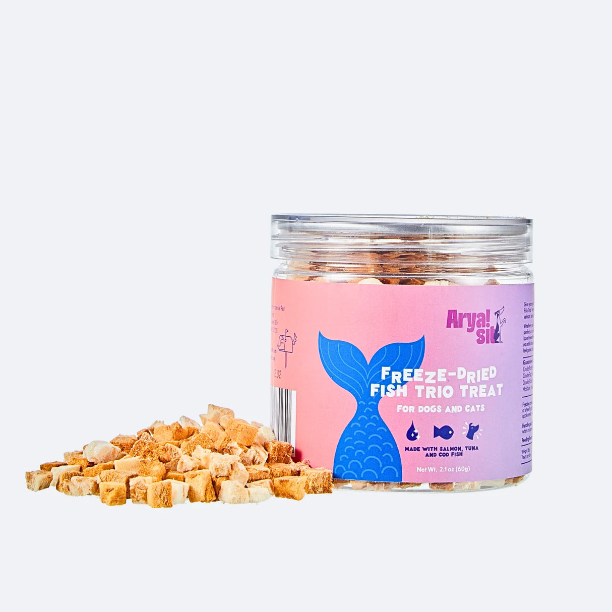 Arya Sit! Freeze-Dried Fish Trio Dog and Cat Treats