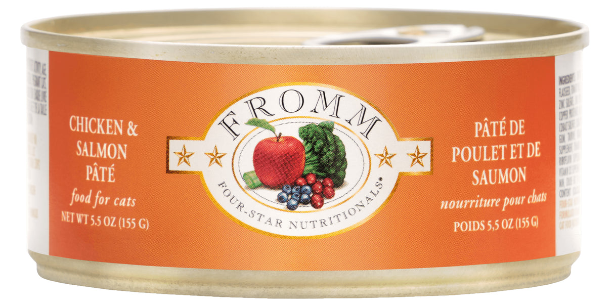 FROMM CAT CAN PATE CHICKEN AND SALMON 5.5OZ