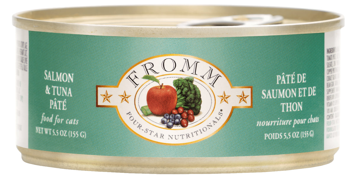 FROMM CAT CAN PATE SALMON AND TUNA 5.5OZ