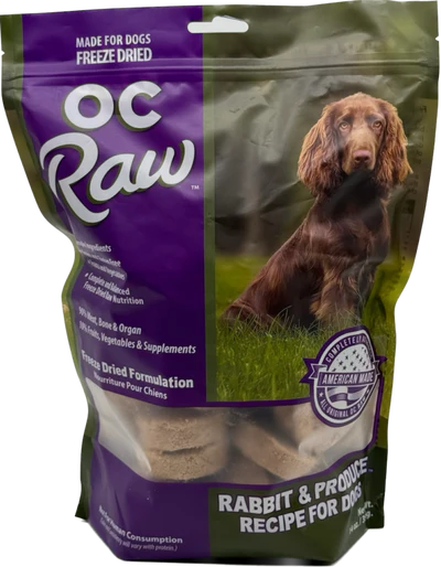 OC RAW FREEZE DRIED SLIDERS RABBIT AND PRODUCE