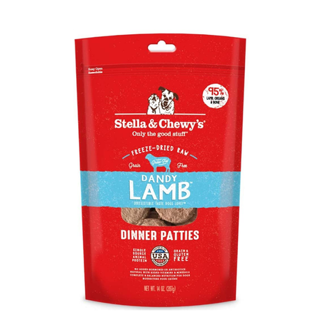 STELLA AND CHEWYS FREEZE DRIED PATTIES DANDY LAMB