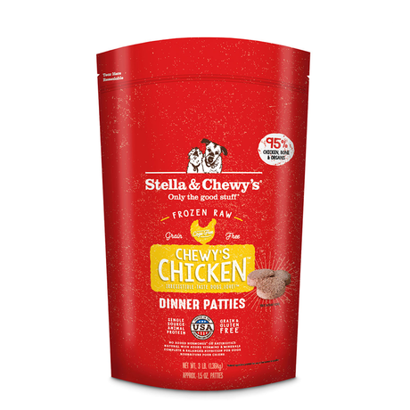 STELLA AND CHEWYS FROZEN RAW PATTIES CHEWYS CHICKEN