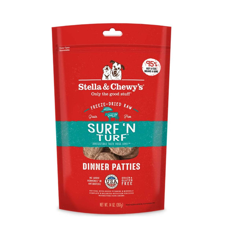 STELLA AND CHEWYS FREEZE DRIED PATTIES SURF AND TURF