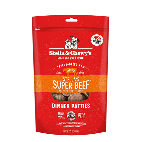 STELLA AND CHEWYS FREEZE DRIED PATTIES SUPER BEEF