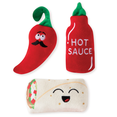 FRINGE PLUSH TOYS HOT AND SPICY 3PC