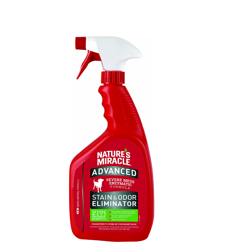NATURES MIRACLE ADVANCED ENZYMATIC CLEANING SOLUTION DOG 32 OZ