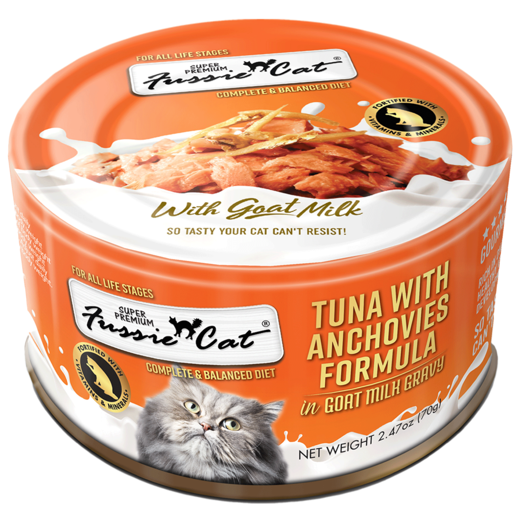 Fussie Cat Tuna with Anchovies Formula in Goat Milk Gravy