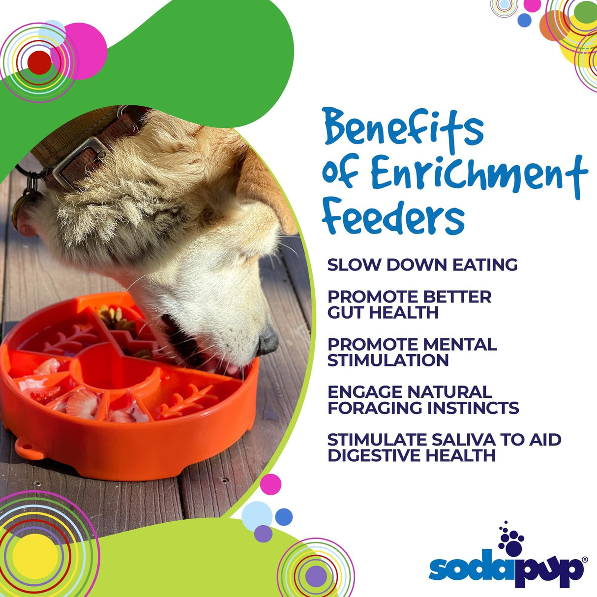 Sodapup Great Outdoors Slow Feed Enrichment Bowl