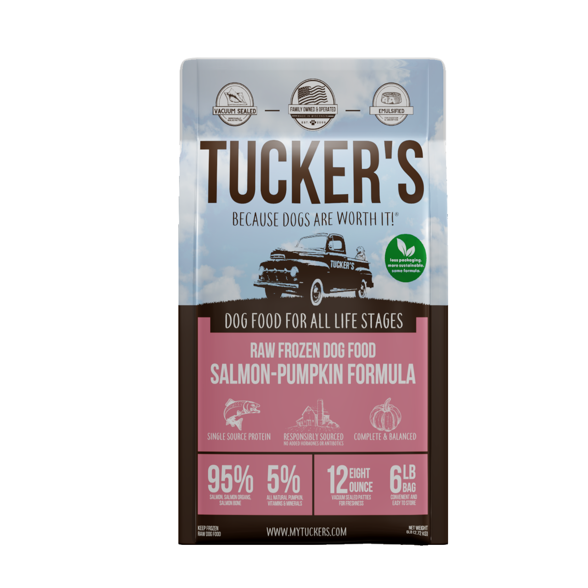 Tucker's Salmon and Pumpkin Frozen Raw Dog Food