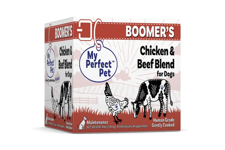MY PERFECT PET FROZEN DOG BOOMERS CHICKEN AND BEEF 4LB