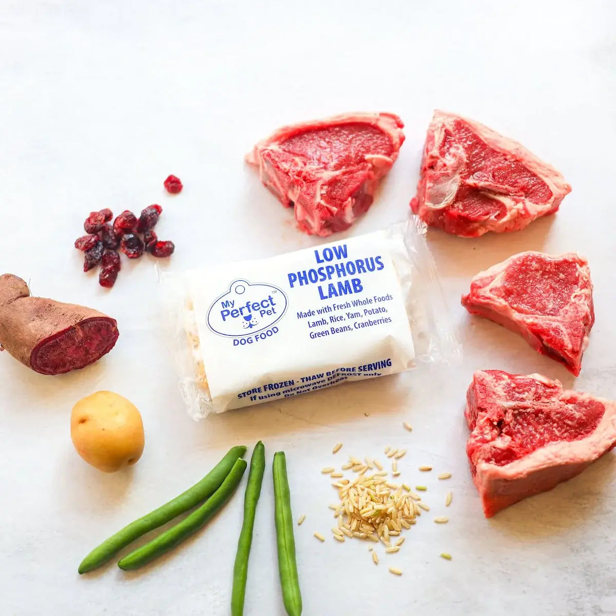 MY PERFECT PET FROZEN DOG LOW PHOSPHORUS LAMB 4LB