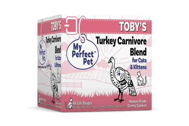 MY PERFECT PET FROZEN CAT TOBYS TURKEY 3LB