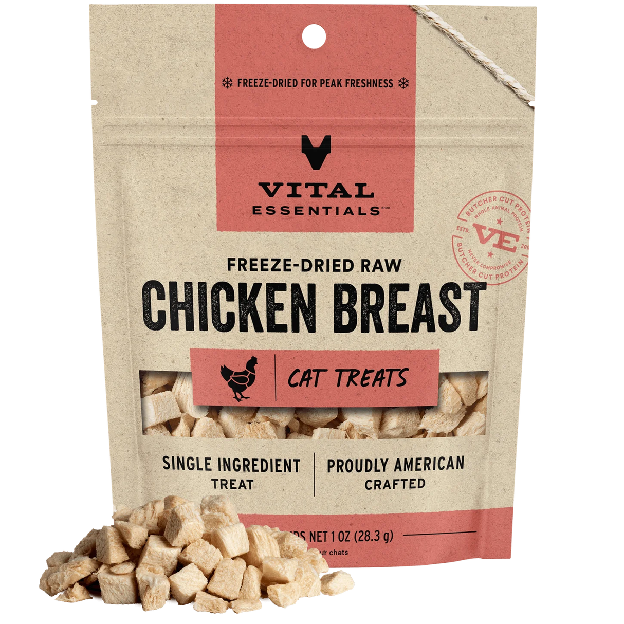 VITAL ESSENTIALS FREEZE-DRIED CHICKEN BREAST CAT TREATS
