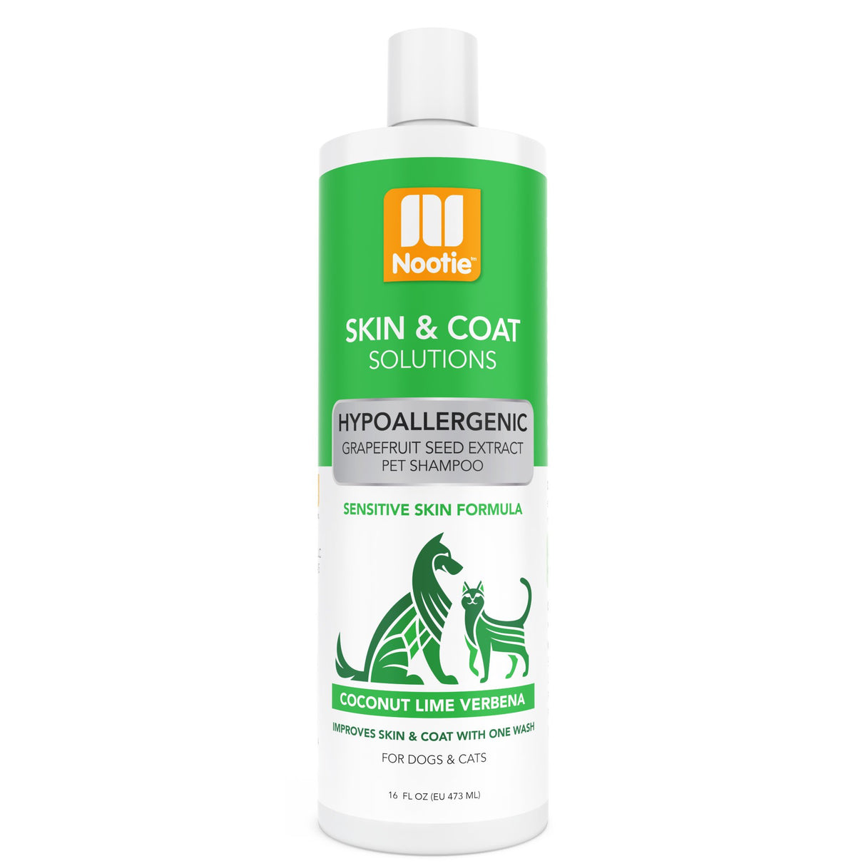 Nootie Hypoallergenic Coconut Lime Verbena Shampoo with Grapefruit Seed Extract