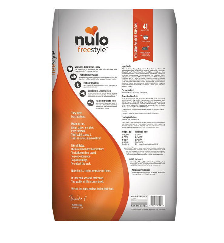 NULO FREESTYLE ADULT TURKEY AND SWEET POTATO