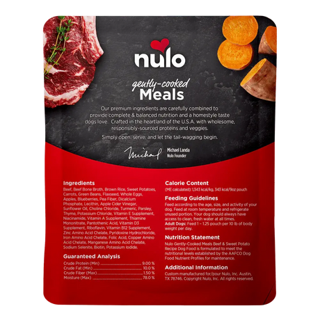 NULO GENTLY COOKED BEEF AND SWEET POTATO 9OZ