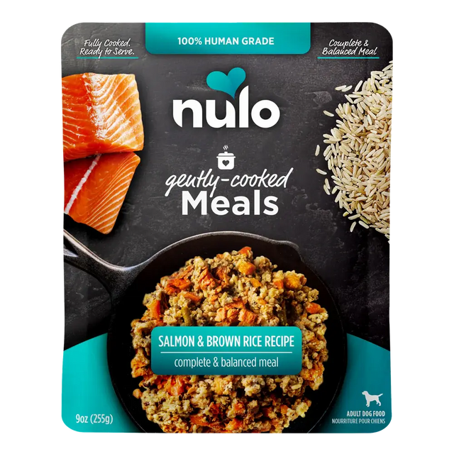 NULO GENTLY COOKED SALMON AND BROWN RICE 9OZ