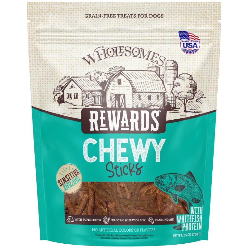 Wholesomes Rewards Chewy Whitefish Sticks