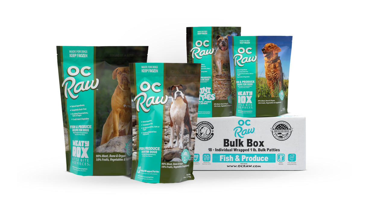 OC Raw 18lb Bulk Box Frozen Raw Food for Dogs