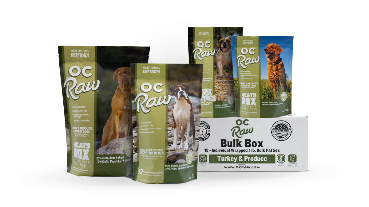 OC Raw 18lb Bulk Box Frozen Raw Food for Dogs