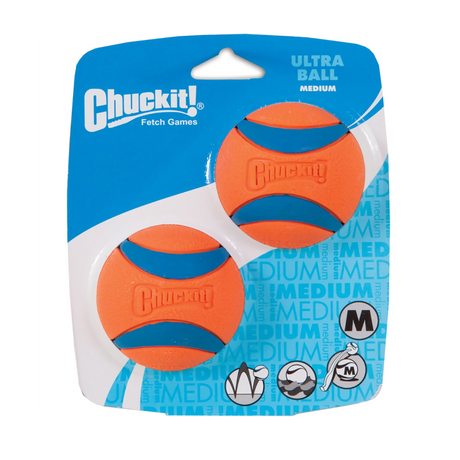 CHUCKIT! BALL ULTRA MEDIUM 2-PACK