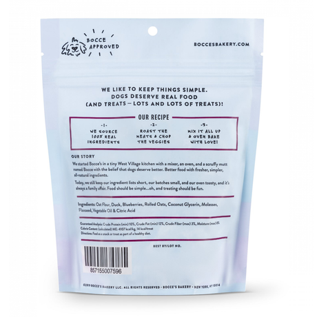 BOCCE'S BAKERY EVERYDAY QUACK QUACK QUACK SOFT AND CHEWY 6OZ