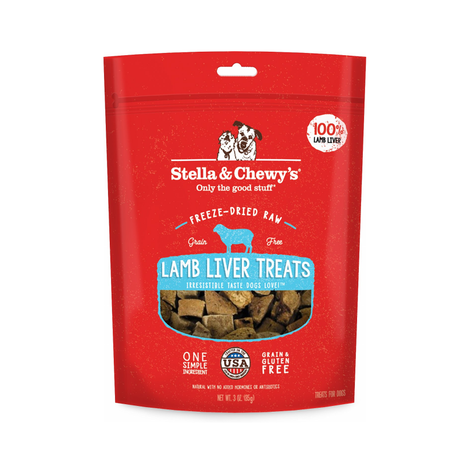 STELLA AND CHEWYS FREEZE DRIED LAMB LIVER 3OZ