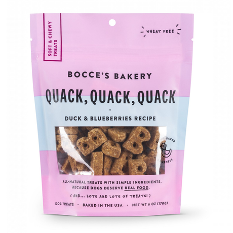 BOCCE'S BAKERY EVERYDAY QUACK QUACK QUACK SOFT AND CHEWY 6OZ