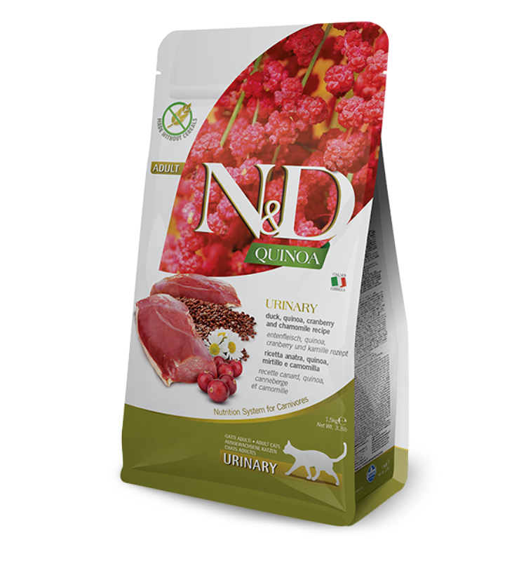 FARMINA N&D CAT URINARY DUCK AND QUINOA 3.3LB