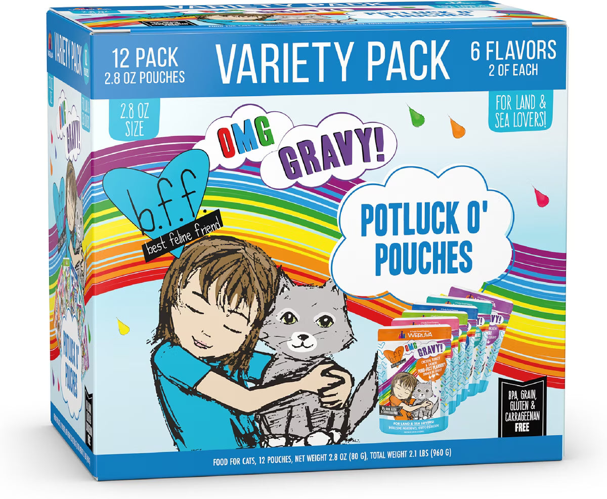 Weruva BFF OMG Gravy Potluck O' Pouches Wet Cat Food