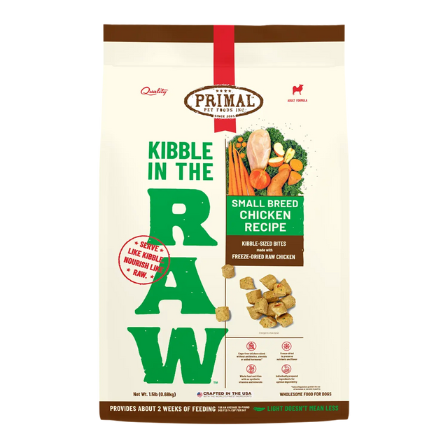 PRIMAL KIBBLE IN THE RAW SMALL BREED CHICKEN