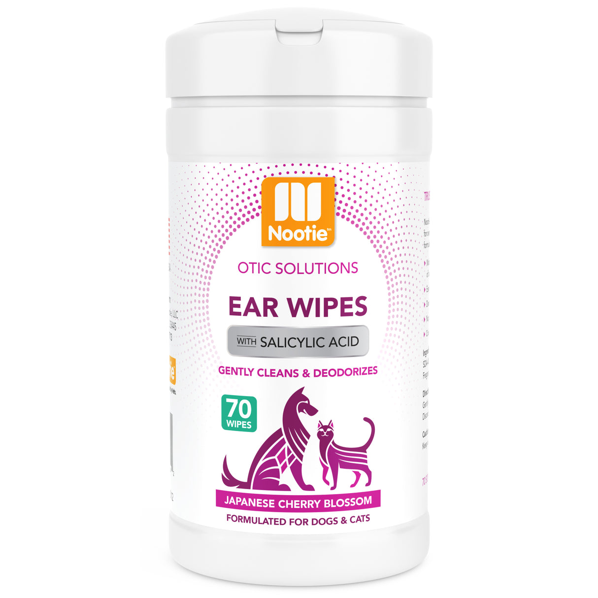 Nootie Ear Wipes with Salicylic Acid - Japanese Cherry Blossom