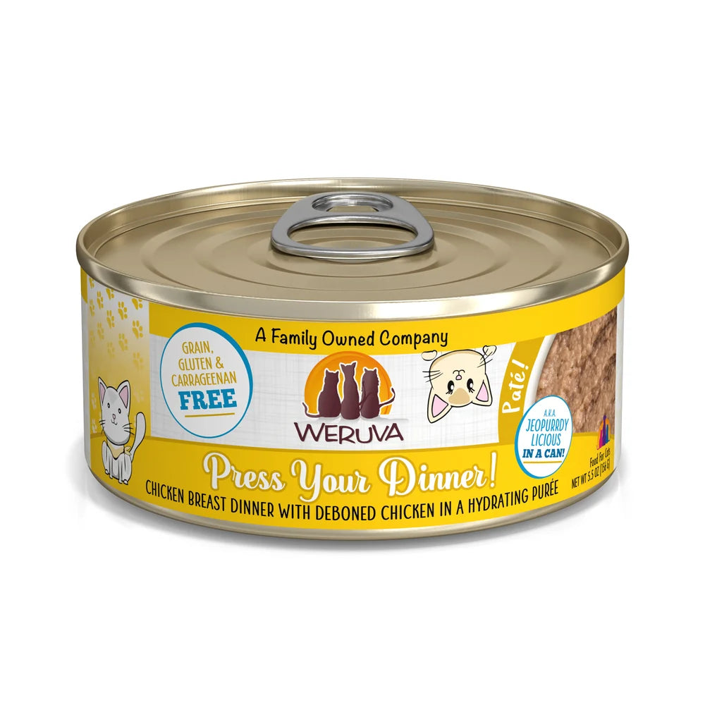 Weruva Press Your Dinner! Canned Cat Food 5.5 oz