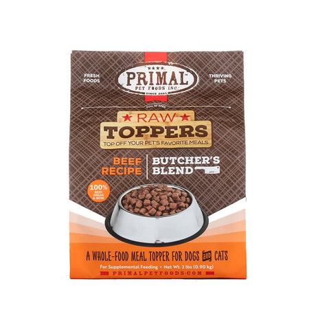 PRIMAL FROZEN RAW TOPPERS BEEF