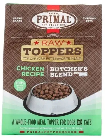 PRIMAL FROZEN RAW TOPPERS CHICKEN