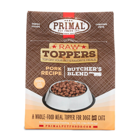 PRIMAL FROZEN RAW TOPPERS PORK