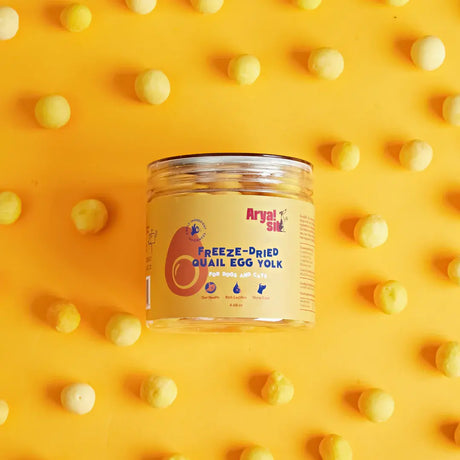 Arya Sit Freeze-Dried Quail Egg Yolks for Dogs or Cats