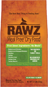 RAWZ Meal-Free Dehydrated Chicken, Turkey & Chicken Recipe Dog Food