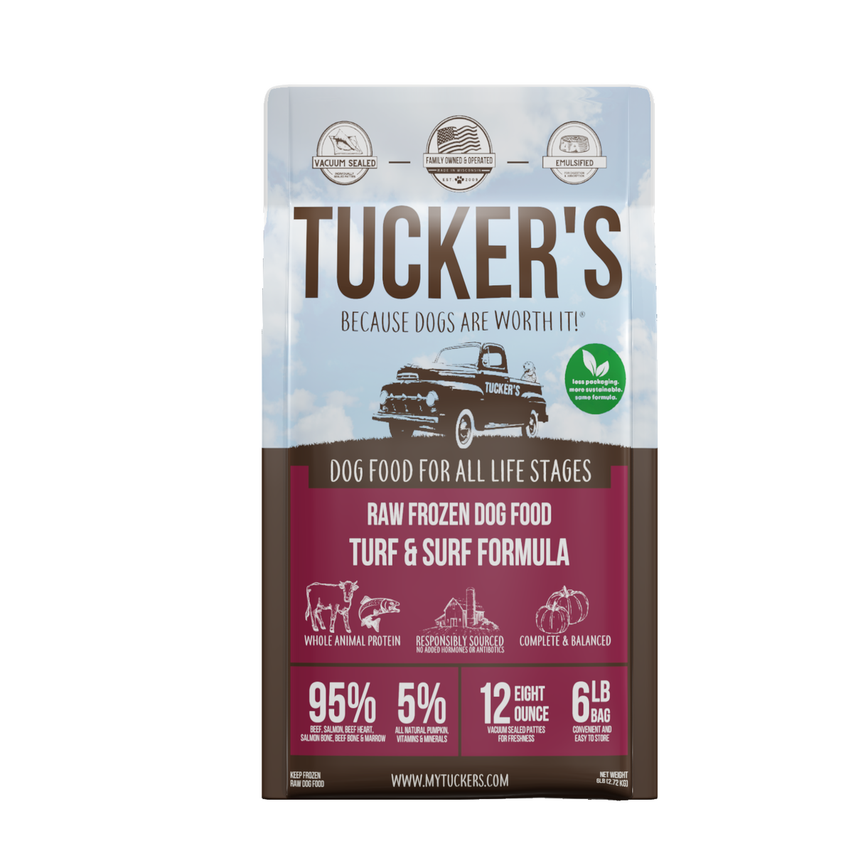 Tucker's Turf & Surf Frozen Raw Food for Dogs