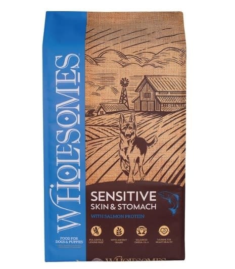 WHOLESOMES SENSITIVE SKIN AND STOMACH SALMON 30LB