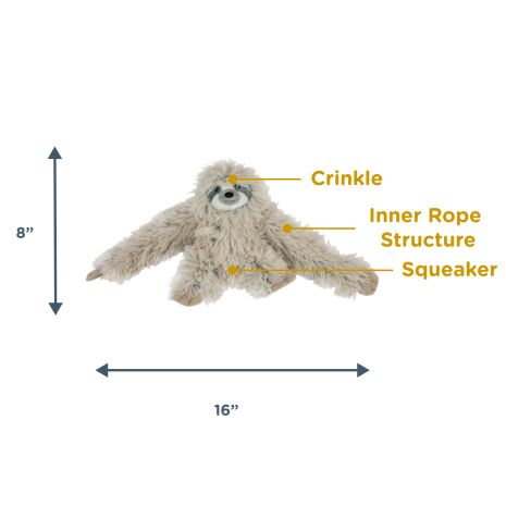 TALL TAILS PLUSH ROPE BODY SLOTH