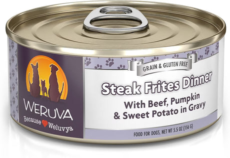 Weruva Steak Frites Dinner with Beef, Pumpkin & Sweet Potato in Gravy Dog Food
