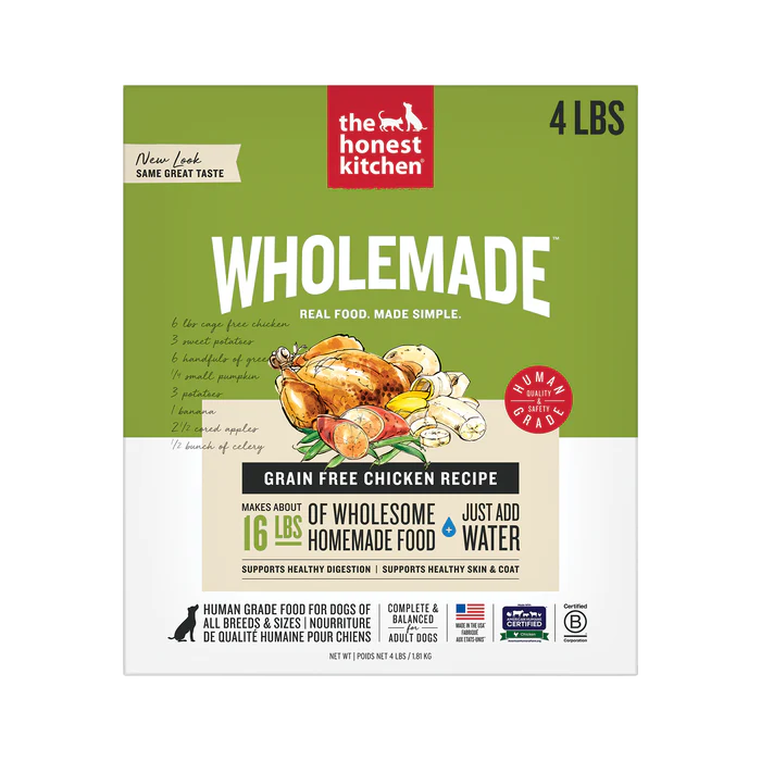 The Honest Kitchen Wholemade Grain Free Chicken Recipe Dehydrated Dog Food