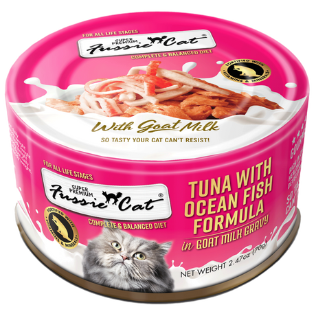 Fussie Cat Tuna with Ocean Fish Formula in Goat Milk Gravy