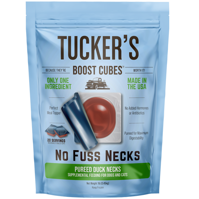 TUCKERS BOOST CUBES NO FUSS NECKS DUCK 1LB