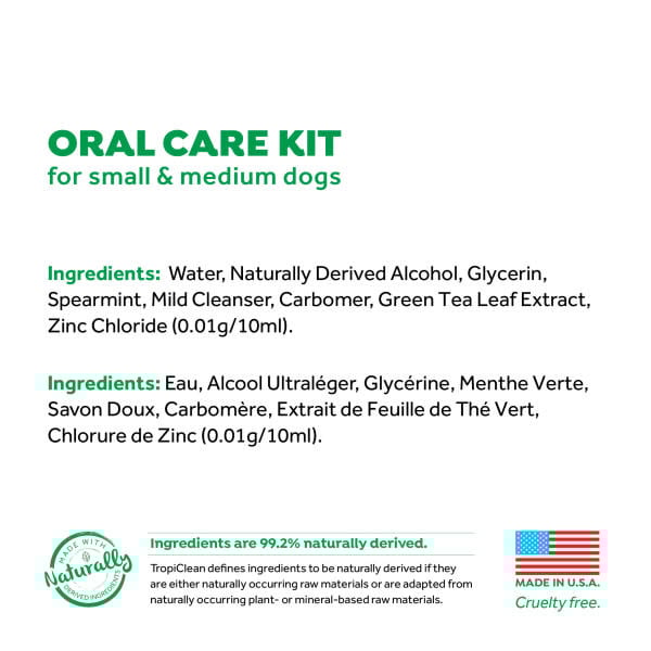 TropiClean Fresh Breath Oral Care Kit for Dogs