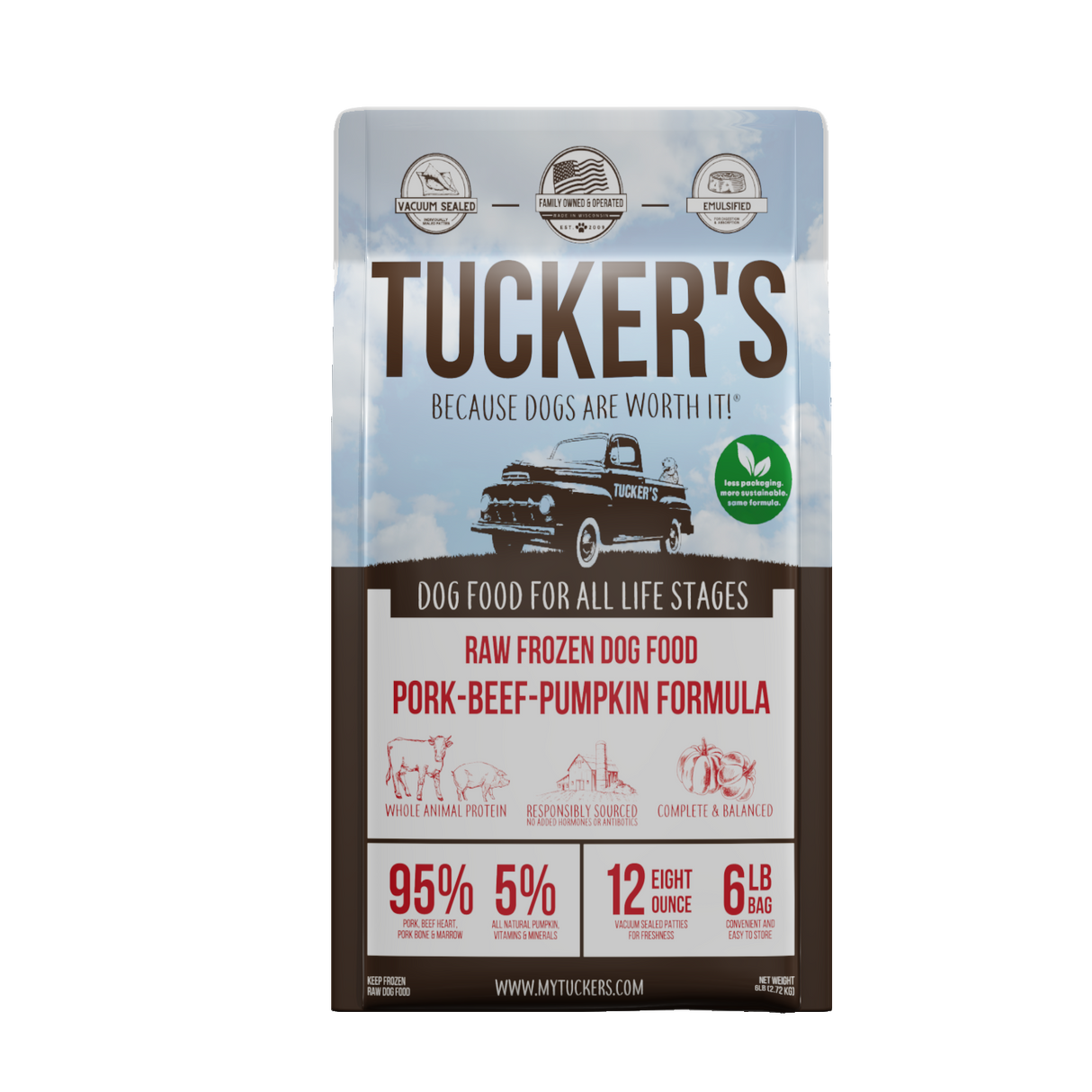 Tucker's Pork, Beef, and Pumpkin Frozen Raw Dog Food
