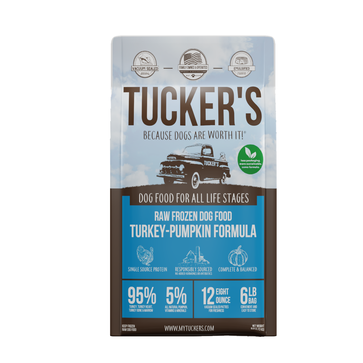 Tucker's Turkey and Pumpkin Frozen Raw Dog Food